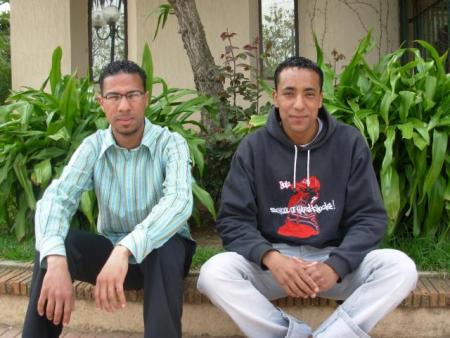 me and fouad in the guarden