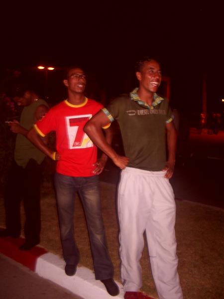 me and my friend sosio in a crazy night